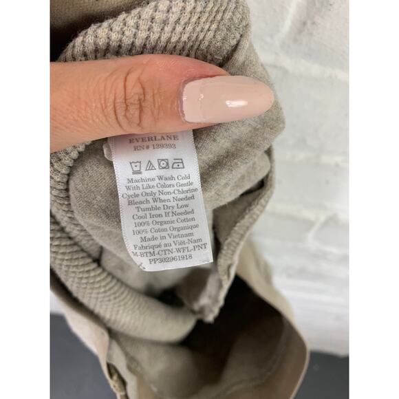 Everlane Men's Organic Cotton Waffle Lounge Jogger Heathered Oatmeal Size Small - Picture 5 of 6